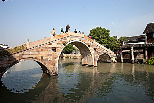 桥,老城,乌镇,浙江,中国