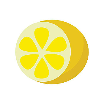 柠檬,矢量,风格,设计,水果,插画,概念,旗帜,象征,移动,象形图,隔绝,白色背景,背景