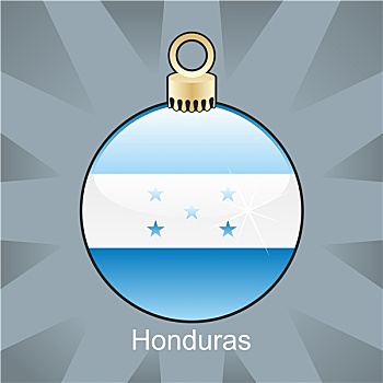 洪都拉斯,旗帜,圣诞节,形状