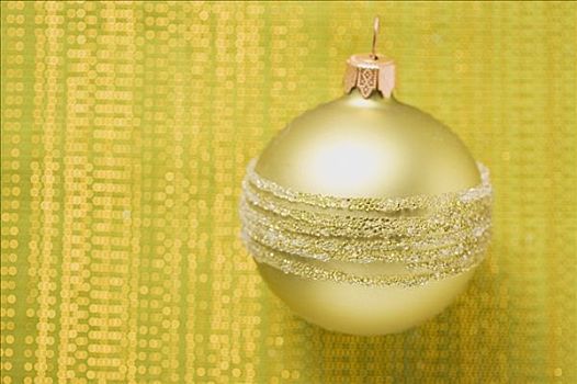 黄金,圣诞树装饰物