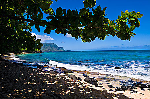 海滩,纳帕利海岸,岛屿,考艾岛,夏威夷