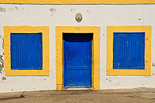 特色,白色,建筑,蓝色,窗户,门,苏维拉,摩洛哥,非洲