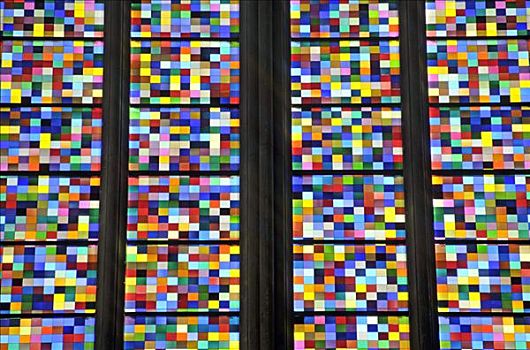 南,窗户,设计,科隆大教堂,科隆,北莱茵威斯特伐利亚,德国,欧洲