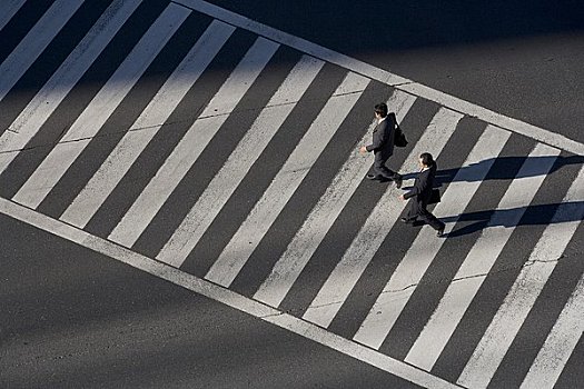 人行横道,东京,日本