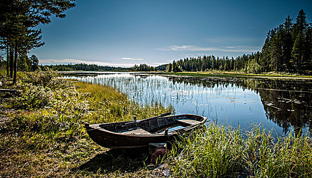 空,划艇,拉普兰,瑞典