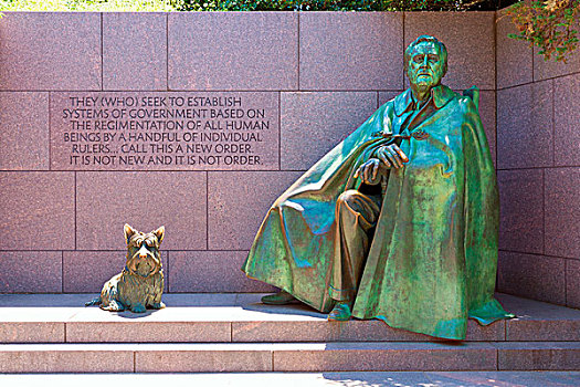 富兰克林,罗斯福,纪念,狗,华盛顿特区,美国