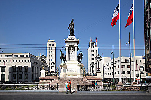 智利,瓦尔帕莱索,广场,纪念建筑
