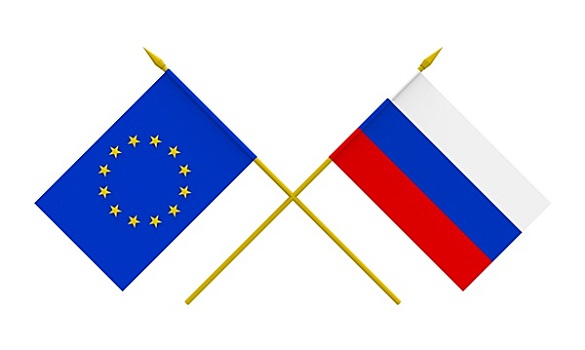 旗帜,俄罗斯,欧盟
