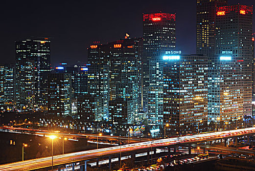 北京国贸cbd夜景