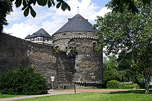城墙,莱茵兰普法尔茨州,德国,欧洲