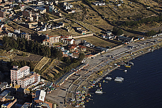 玻利维亚,科帕卡巴纳,城镇风光