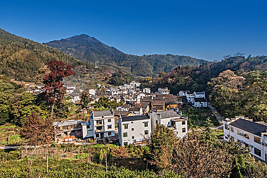 江西省婺源县石城村居民住宅乡村建筑景观