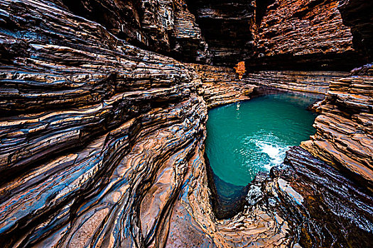 台球,游泳池,水池,峡谷,卡瑞吉尼国家公园,西澳大利亚州,澳大利亚