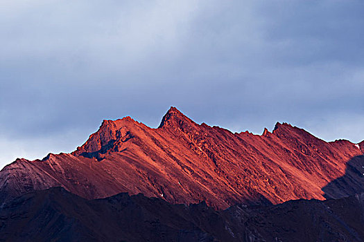 顶峰,布鲁克斯山,靠近,河,阿拉斯加,美国