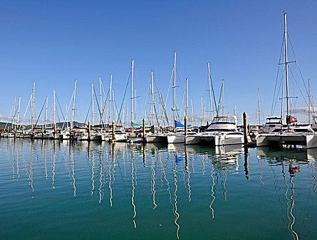 船,港口,阿里勒海滩,昆士兰,澳大利亚