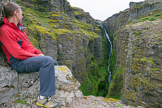 冰岛,瀑布,最高