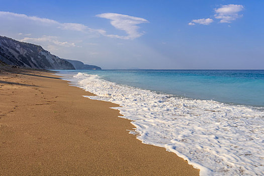 海滩,利富卡达岛,希腊