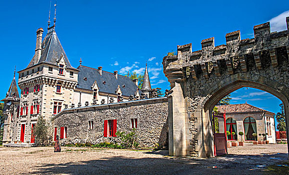 法国,区域,城堡,世界遗产