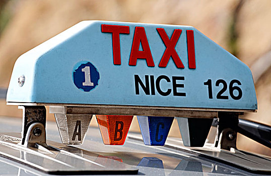出租车,美好,标识,屋顶,区域,法国,欧洲