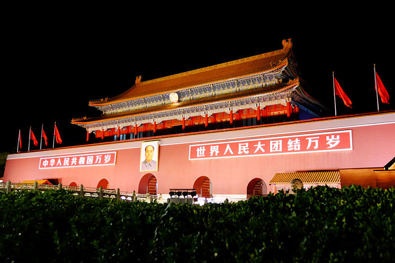 北京天安门夜景