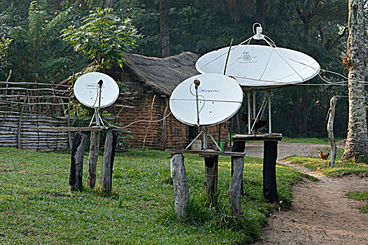 卫星天线,省,刚果布拉柴维尔,非洲