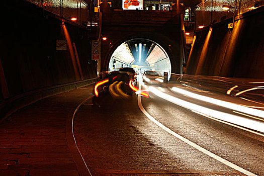 入口,隧道,港区,伦敦,英国