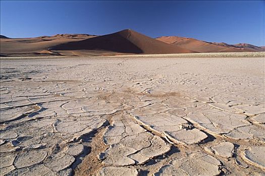 干燥,裂土,正面,索苏维来地区,纳米比亚,非洲