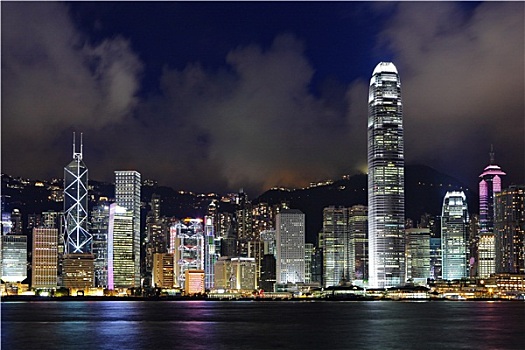 香港,港口,夜拍