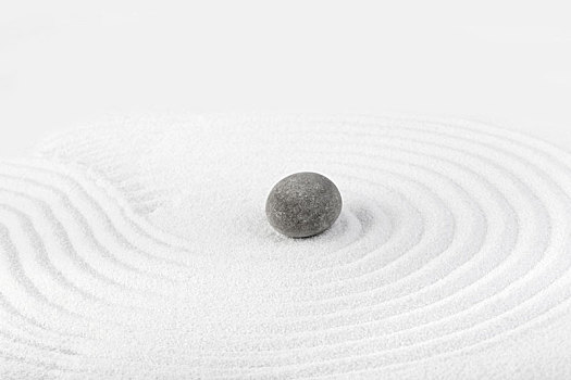 白色沙盘,石头
