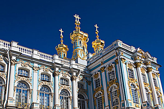 俄罗斯,圣彼得堡,凯瑟琳宫,小教堂,特写