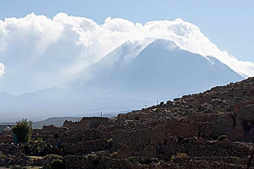 云,上方,火山,安托法加斯塔大区,智利