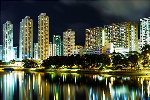 锡,香港,夜晚