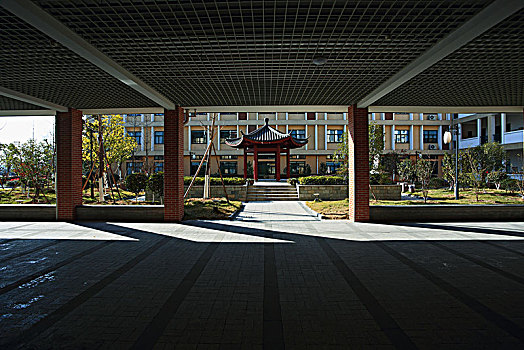 小学,校园,建筑,教学楼