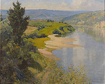 河,夏天,19世纪90年代