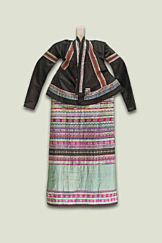 少数民族服装,傣族女服,云南西双版纳