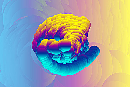 流體漸變抽象背景，未來派抽象設計
