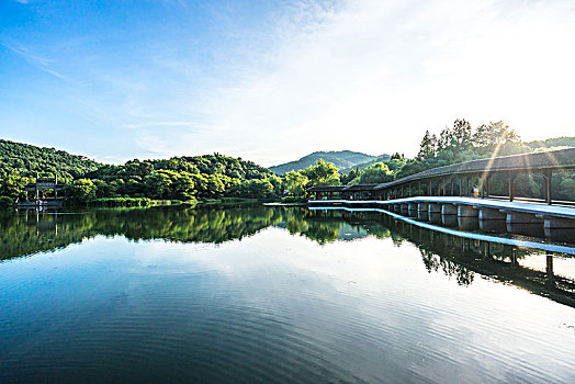 杭州西湖景区浴浩湾公园