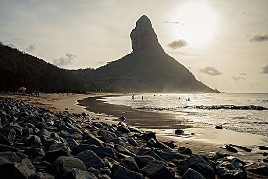 风景,世界遗产,费尔南多-迪诺罗尼亚,伯南布哥,巴西