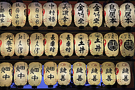 日本,京都,神社,纸灯笼