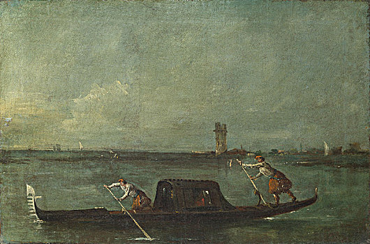 小船,泻湖,靠近,1780年,艺术家