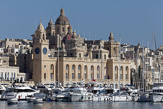 海洋,博物馆,船坞,溪流,三个,城市,马耳他,欧洲