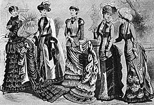 女性时装,19世纪90年代