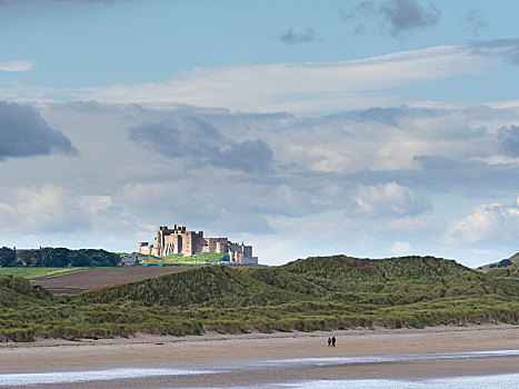 城堡,海滩