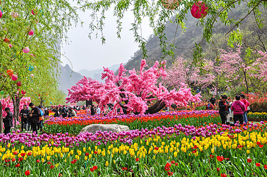 仿真桃花树