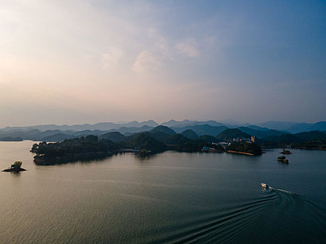 航拍千岛湖风光