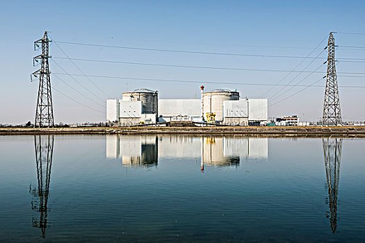 核电站,莱茵河,河,阿尔萨斯,法国,欧洲