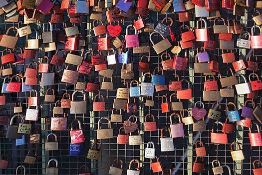 喜爱,锁,栈桥,汉堡市,德国