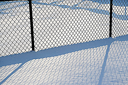 线,围栏,雪,抽象