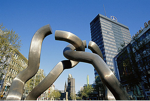 现代,雕塑,欧洲中心,柏林,德国