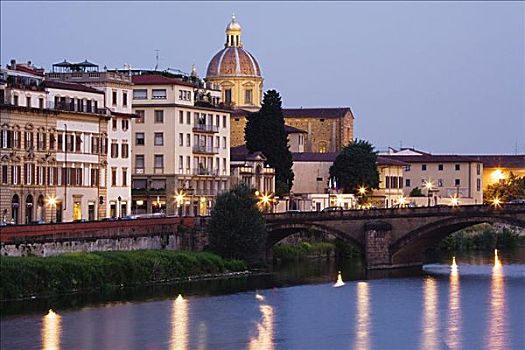 阿尔诺河,佛罗伦萨,托斯卡纳,意大利
